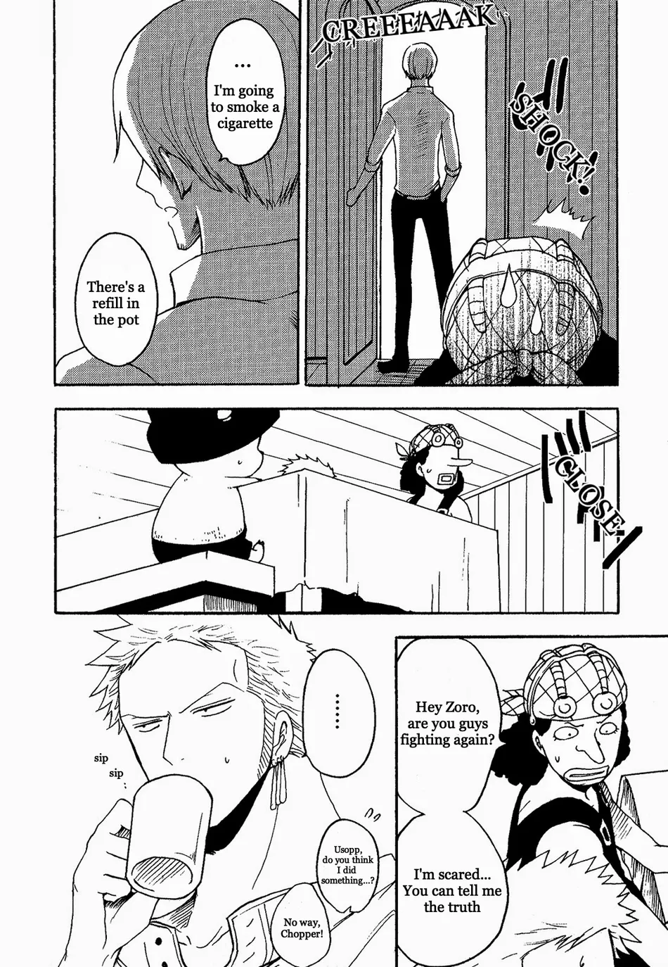 [Shijo Tril x Tril (Mayama Mirai)] oshihiki, 0 centimeter – One Piece dj [Eng] — 009