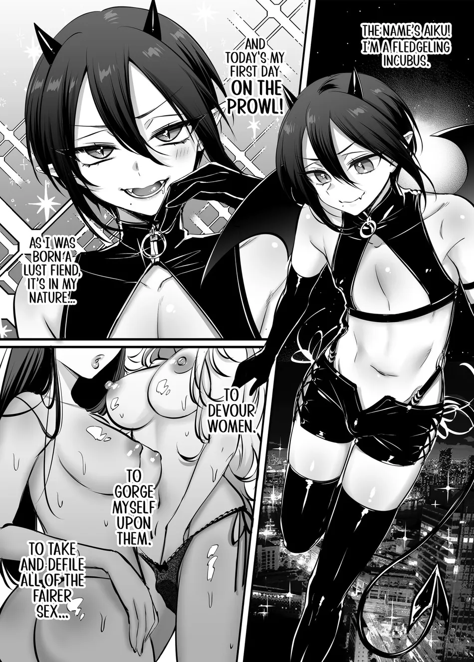 [NUH (Morino Bambi)] Incubus-kun♂ Succubus Ochi♀!? | ♂Fall From Grace♀ [Eng] [Pub Faggots] — 004