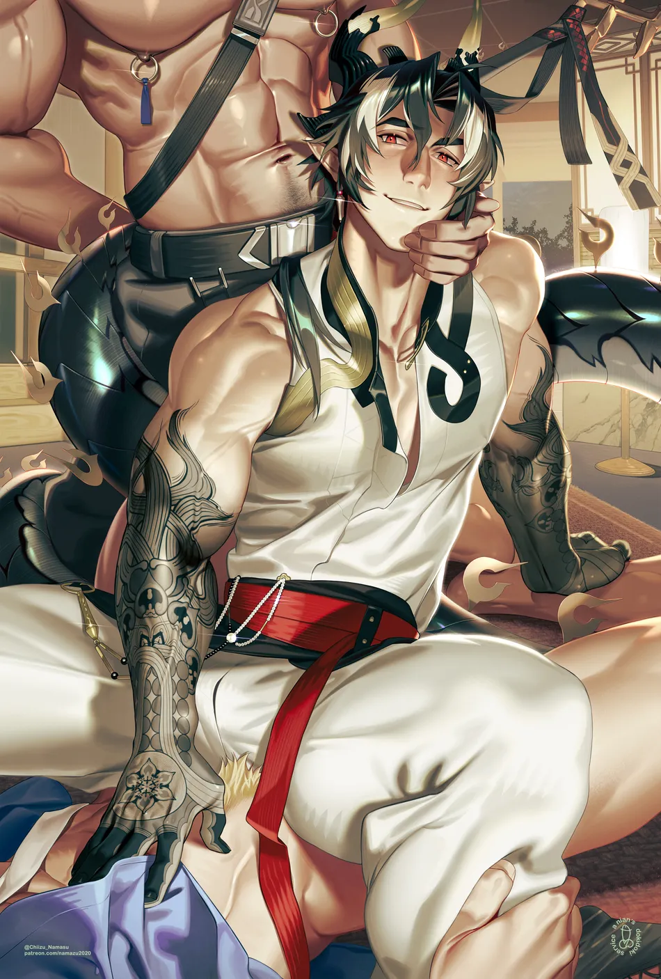 [Namazu] Chong Yue (Arknights) & Wilnas (Granblue Fantasy) — 001