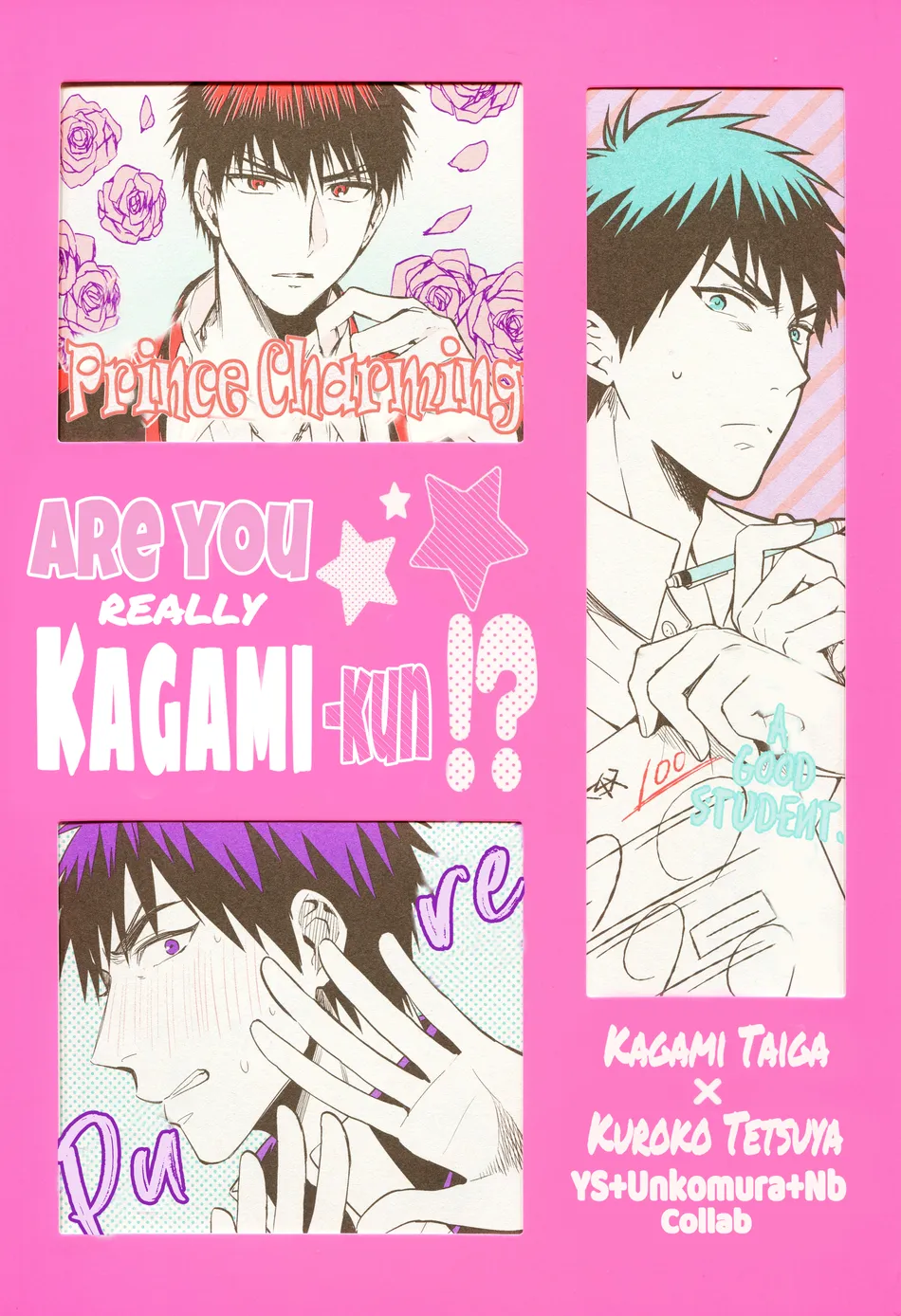 [Uncomura/ Unkopu, YS (Satou), NB (Kon)] Are You Really Kagami-kun – Kuroko no Basket dj [Eng] — 002