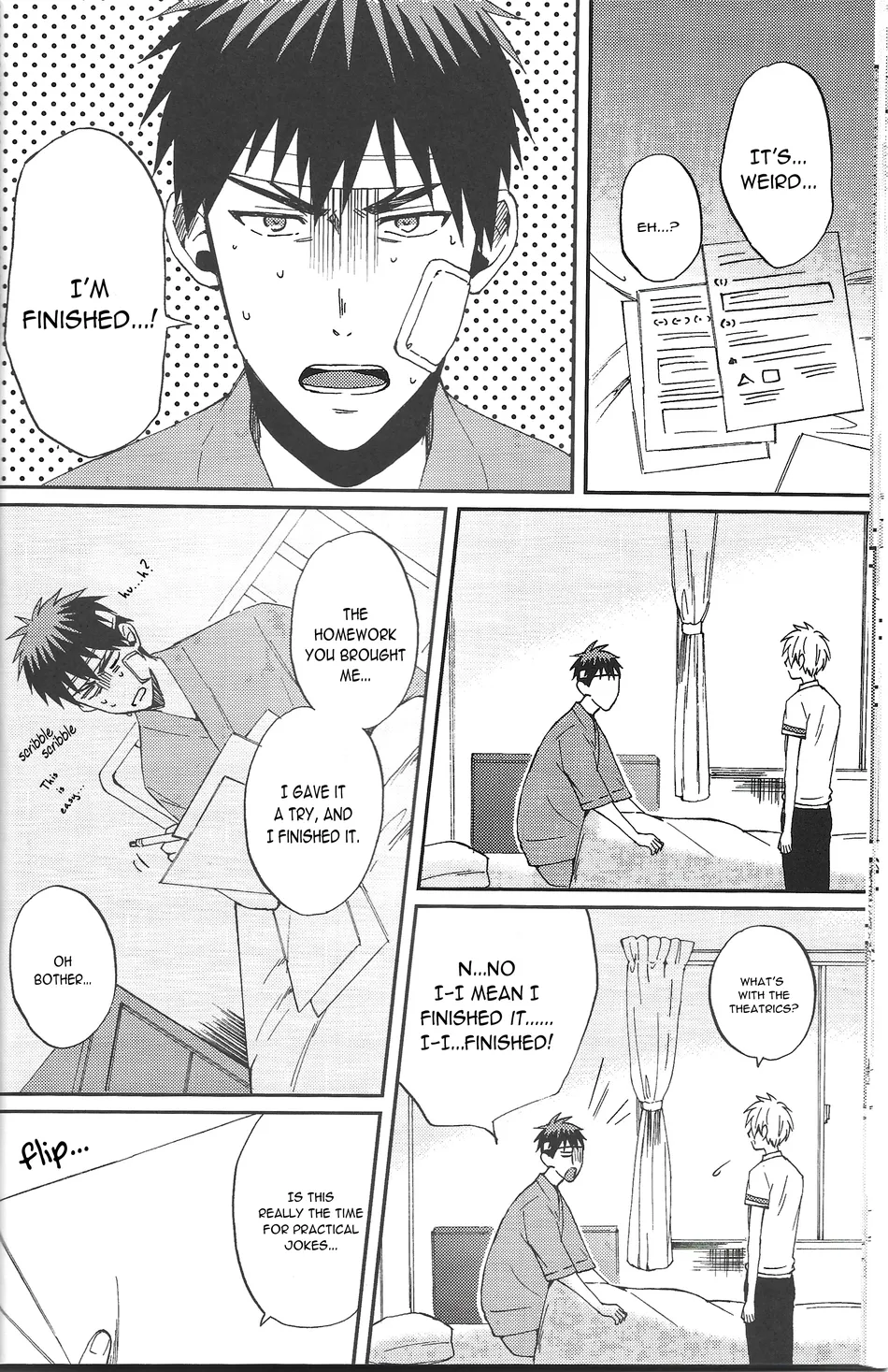 [Uncomura/ Unkopu, YS (Satou), NB (Kon)] Are You Really Kagami-kun – Kuroko no Basket dj [Eng] — 016