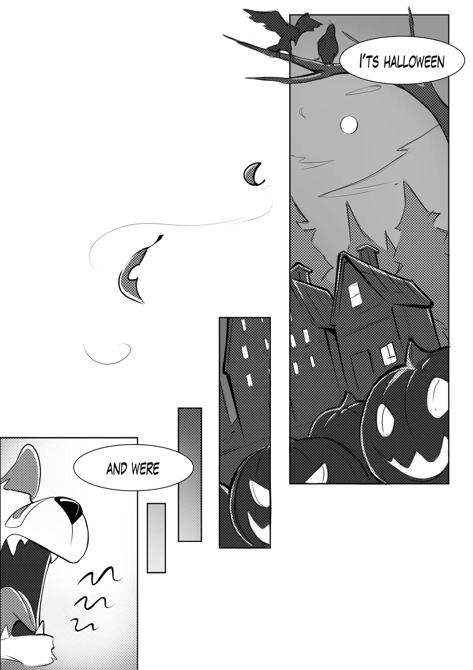 [Wolfanine] Halloween comic [Eng] — 001