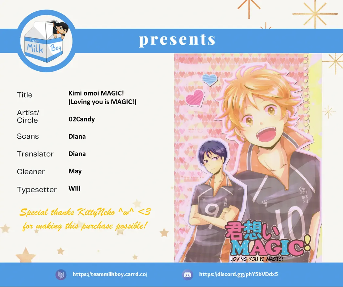 [02candy] Loving You is MAGIC! – Haikyuu!! dj [Eng] — 001