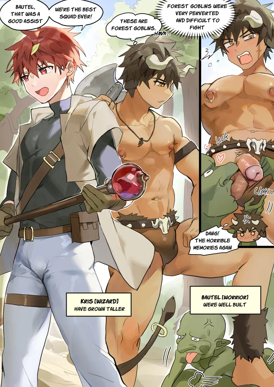 [Takk] Kris And Bautel Trapped In A Goblin Cave [Eng] — 001
