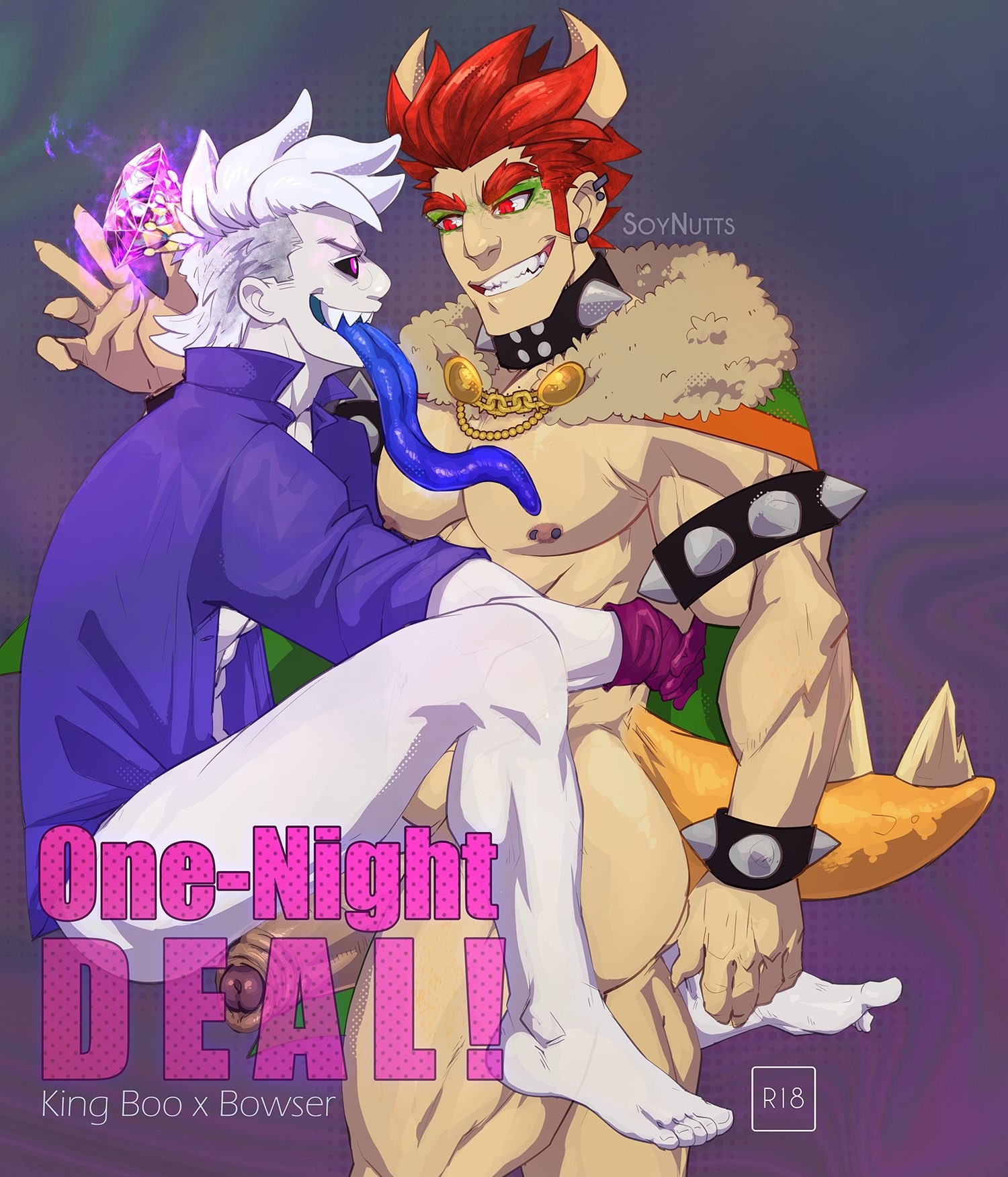 [TheNSFWFandom (SoyNutts)] King Boo x Bowser [Eng] — 001