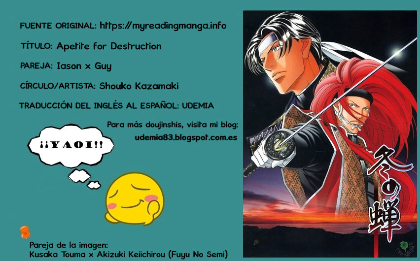 [Shouko Kazamaki] Apetite for Destruction – Ai no Kusabi DJ [Español] — 001
