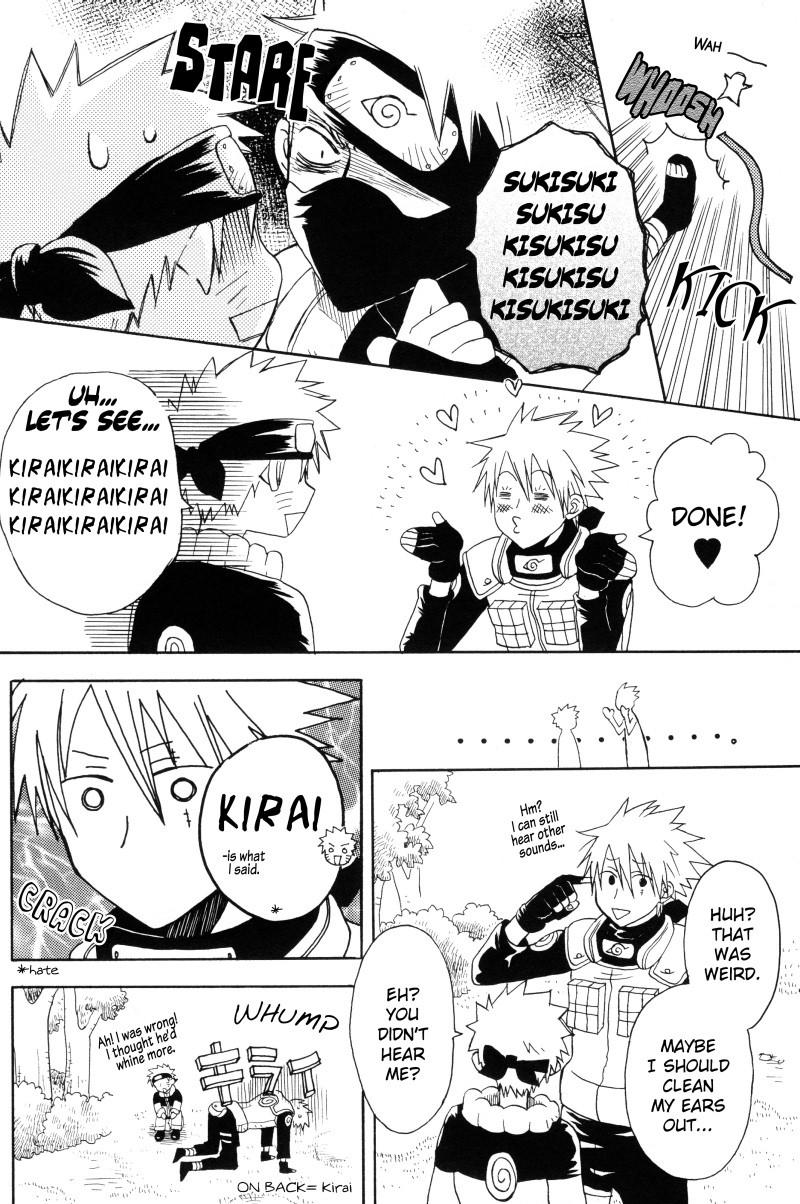 [SAKAORI Kaito] Naruto dj – Suki no Hantai wa Kisu [Eng] — 006