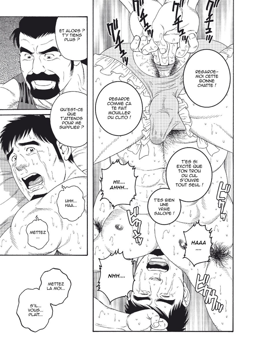 [Tagame Gengoroh] Dachi no Oyaji ni Mesu ni Sarete | Comment je suis devenu 4 [Fr] — 007