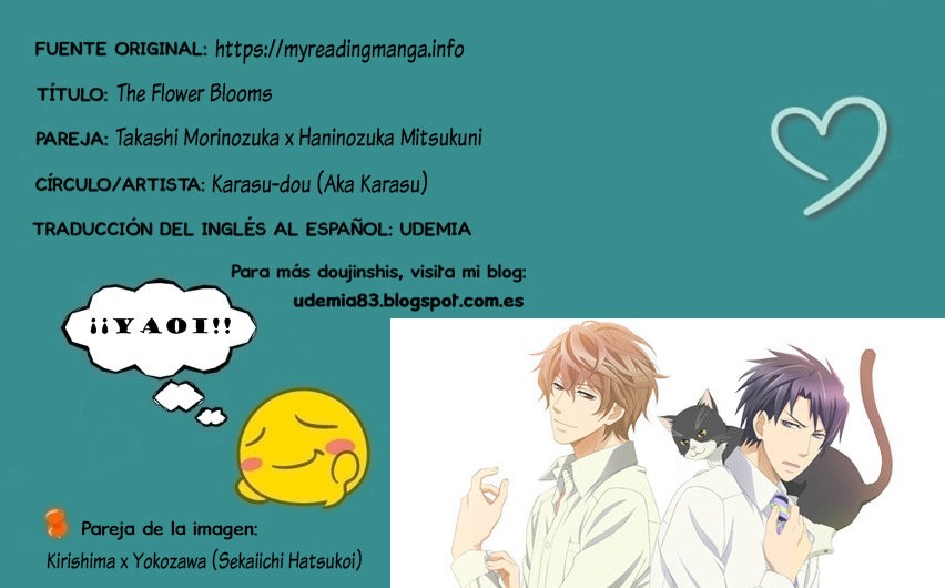 [Karasu-dou (Aka Karasu)] The Flower Blooms – Ouran High School Host Club dj [Esp] — 001