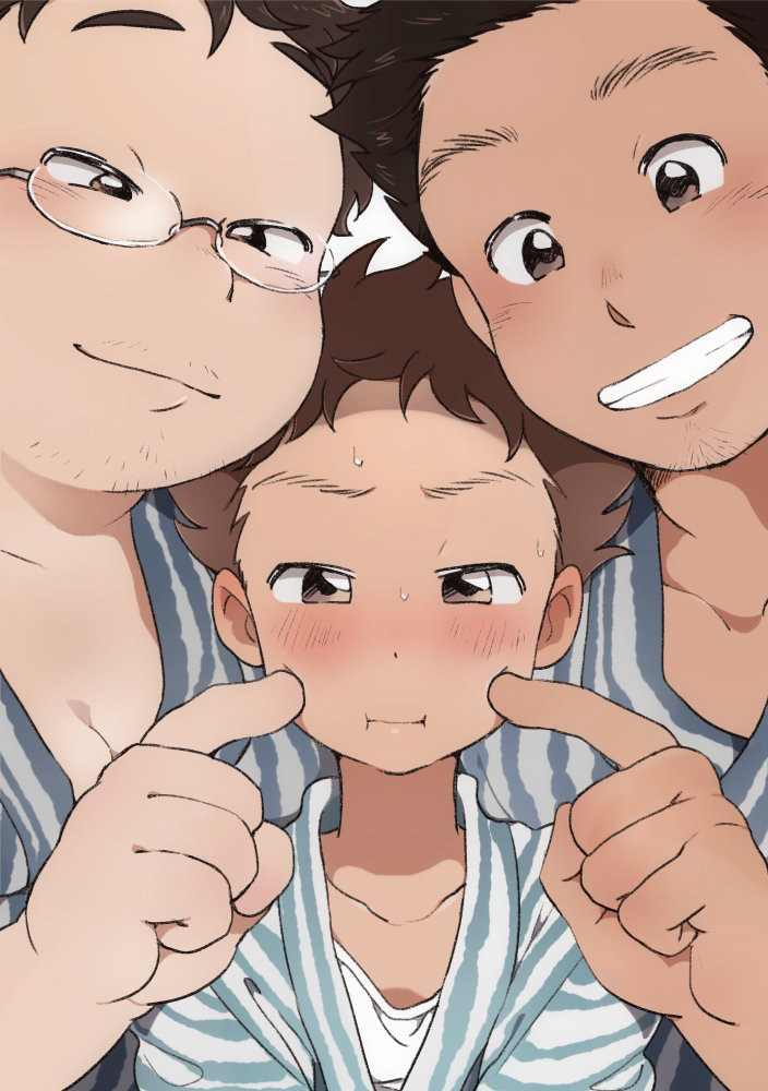 [Tare Mayuzou] Kazoku To Kita Ryokan De Gay Couple To De Au Shota [JP] — 001