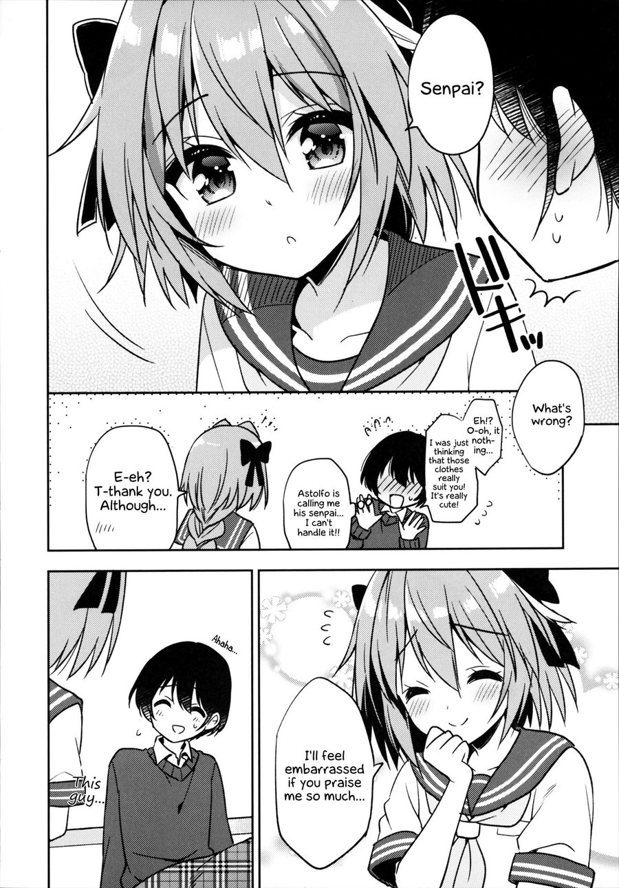 [R*kaffy (Aichi Shiho)] Astolfo Cos no Kouhai ni Kokuhaku Sarete Sex Shita Hanashi – Fate/Grand Order dj [Eng] — 009