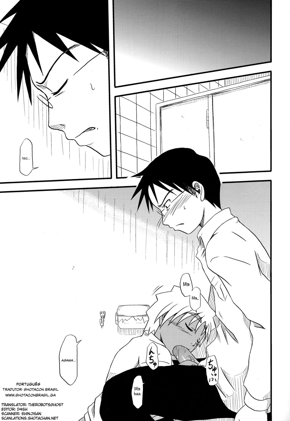 (Shotaful!) [Umikaidou (Nankai no Sizimi)] Toilet Cigarette | Cigarro no banheiro [Português] — 008