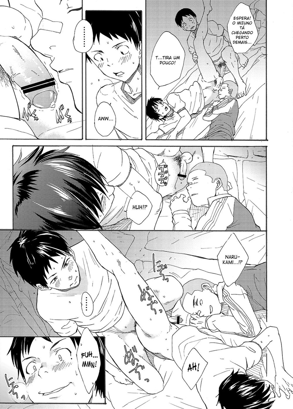 [Eichi Jijou (Takamiya)] Classmate no Narukami-kun ha Chinpo ga Dekai [Portuguese] — 045
