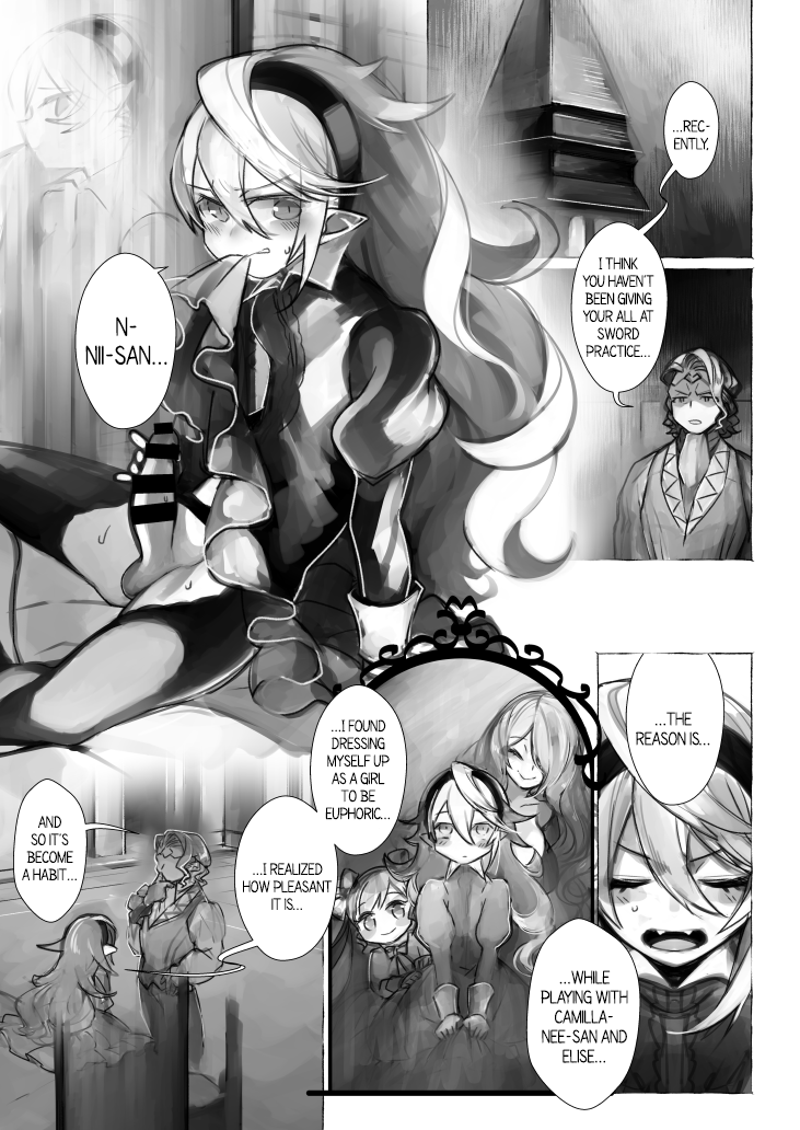 [Nokishita-ya (Nokishita Negio)] Nii-san no Ochinchin Kashite Kudasai ♥ – Fire Emblem if dj [Eng] — 002
