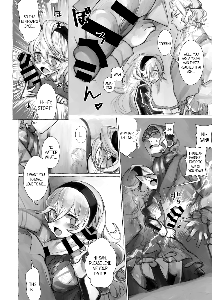 [Nokishita-ya (Nokishita Negio)] Nii-san no Ochinchin Kashite Kudasai ♥ – Fire Emblem if dj [Eng] — 003