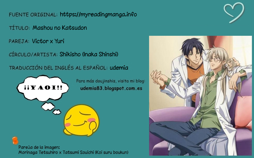 [Shikisho (Inaka Shinshi)] Yuri on Ice dj – Mashou no Katsudon [Español] — 001