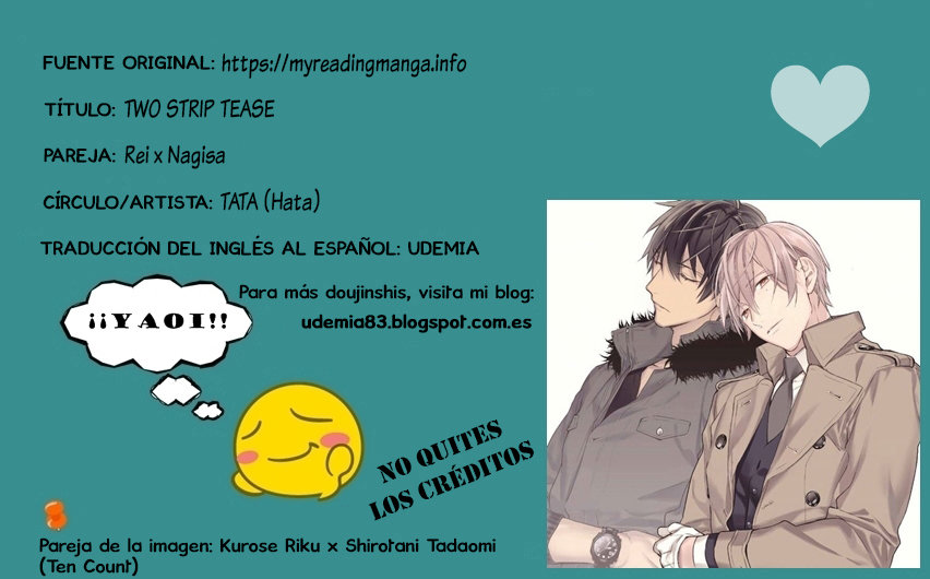[TATA (Hata)] Two Strip Tease – Free! dj [Español] — 001