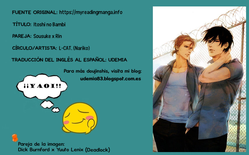 [L-CAT. (Nariko)] Itoshi no Bambi – Free! dj [Español] — 001