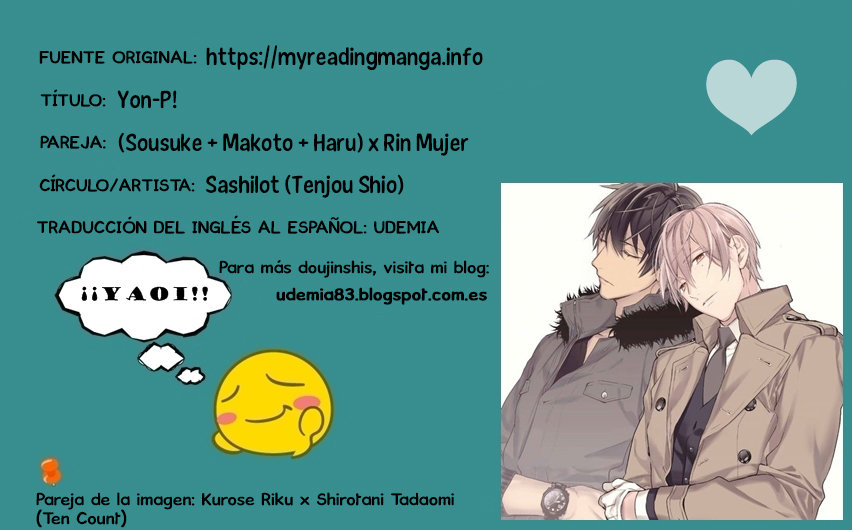 [Sashilot (Tenjou Shio)] Yon-P! – Free! dj [Español] — 001
