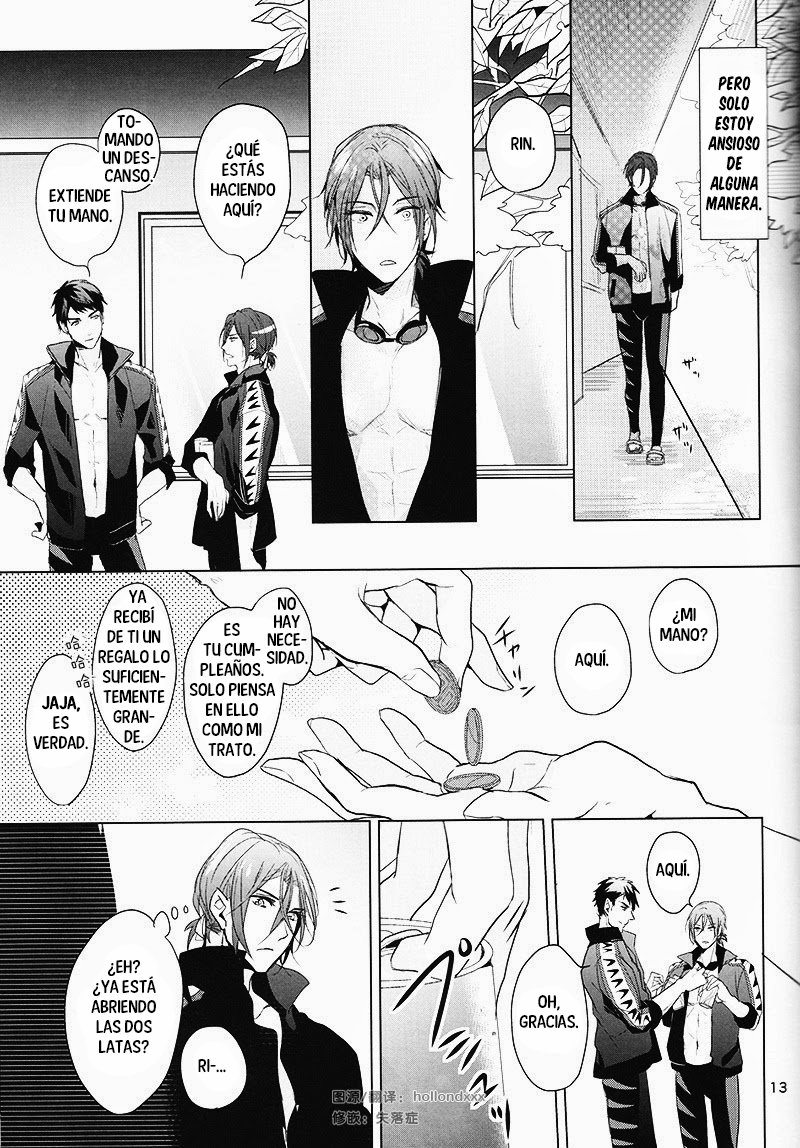 [ANCOCOCO] Hatsukoi niwa Ribbon o Kakete – Free! dj [Español] — 013