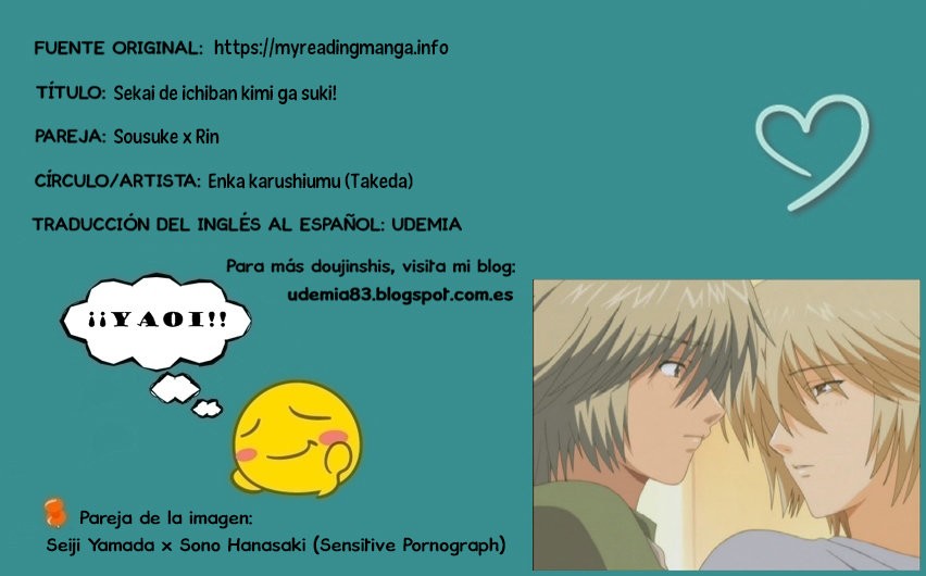 [Enka karushiumu (Takeda)] Sekai de ichiban kimi ga suki! – Free! dj [Español] — 001