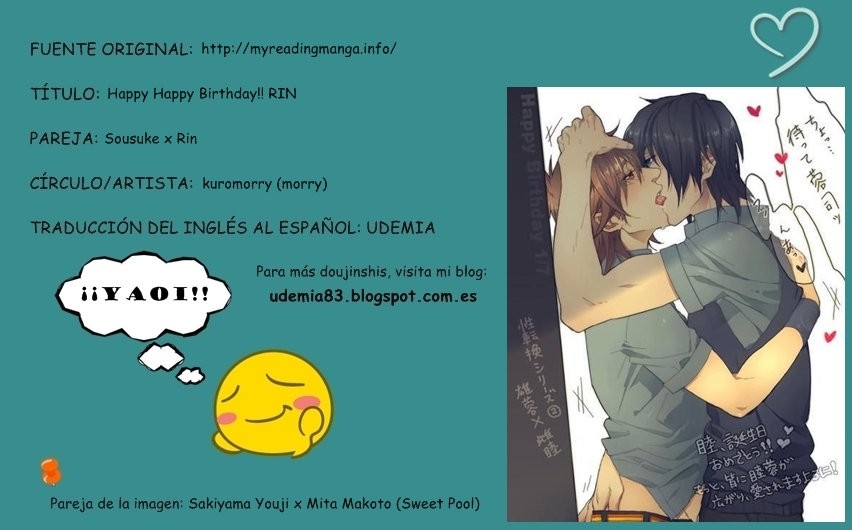 [kuromorry (morry)] Happy Happy Birthday!! Rin – Free! dj [Español] — 001