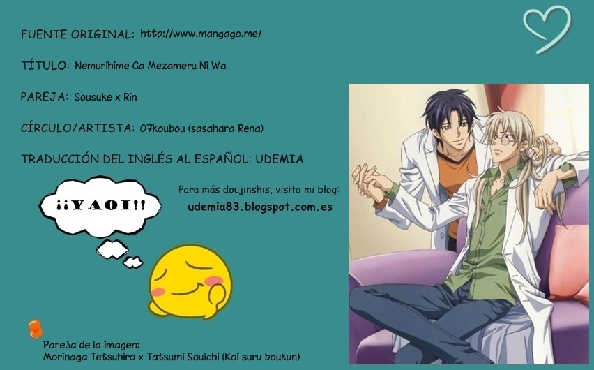 [Sasahara Rena] Nemurihime ga Mezameru ni wa – Free! dj [Español] — 001