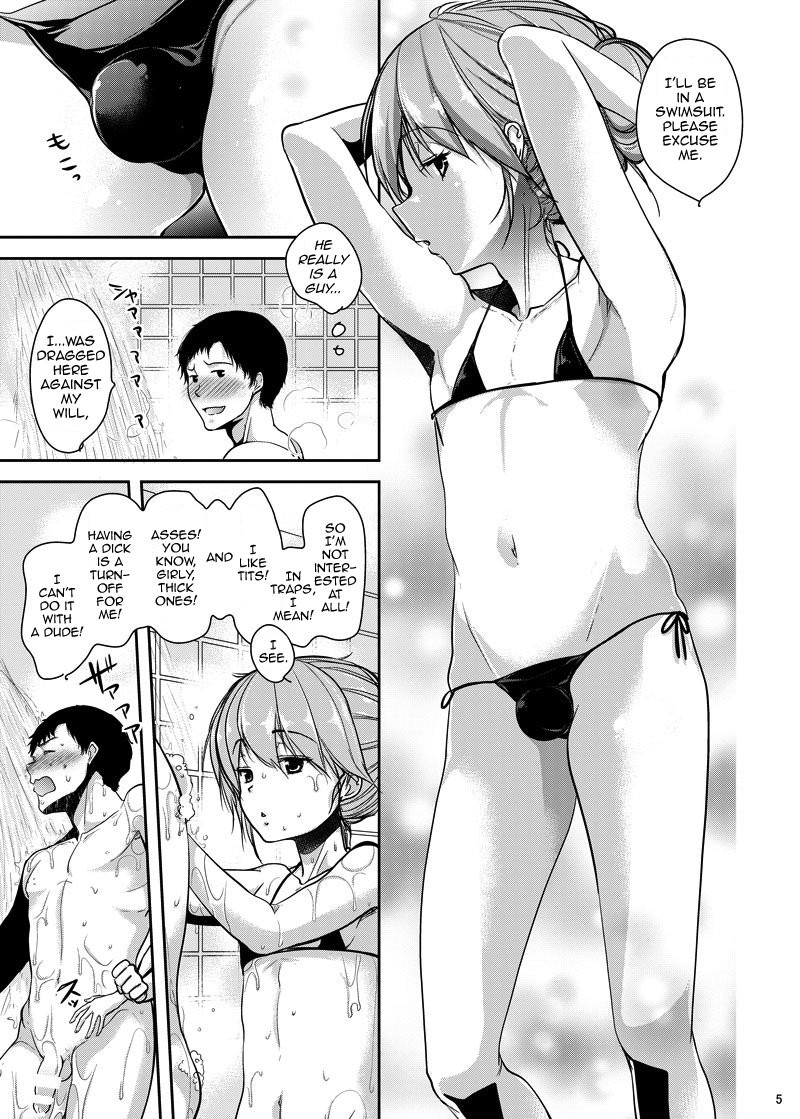 [Chocolate Lv.5 (Dynamite moca)] Yotta Senpai ni Tsurerarete Otokonoko Health ni Kite Mita Ken [Eng] — 003