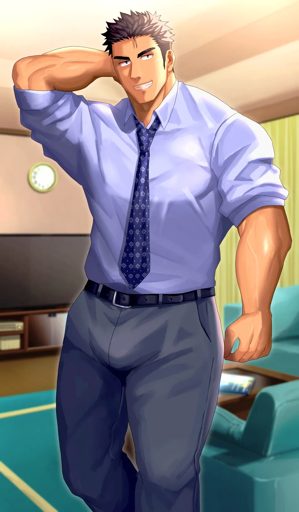 Animation: Sneaky lovemaking with father’s subordinate in my room by izukonohito — 001