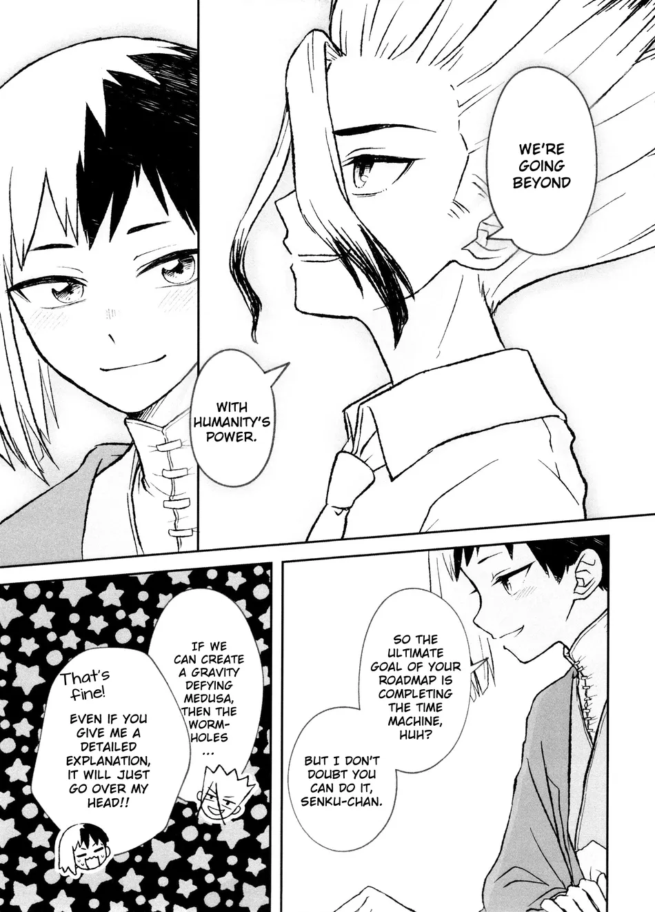 [Kitsune-iro (Amehage)] Dr. Stone dj – Banana wa Osake de Hairimasu ka? [Eng] — 009