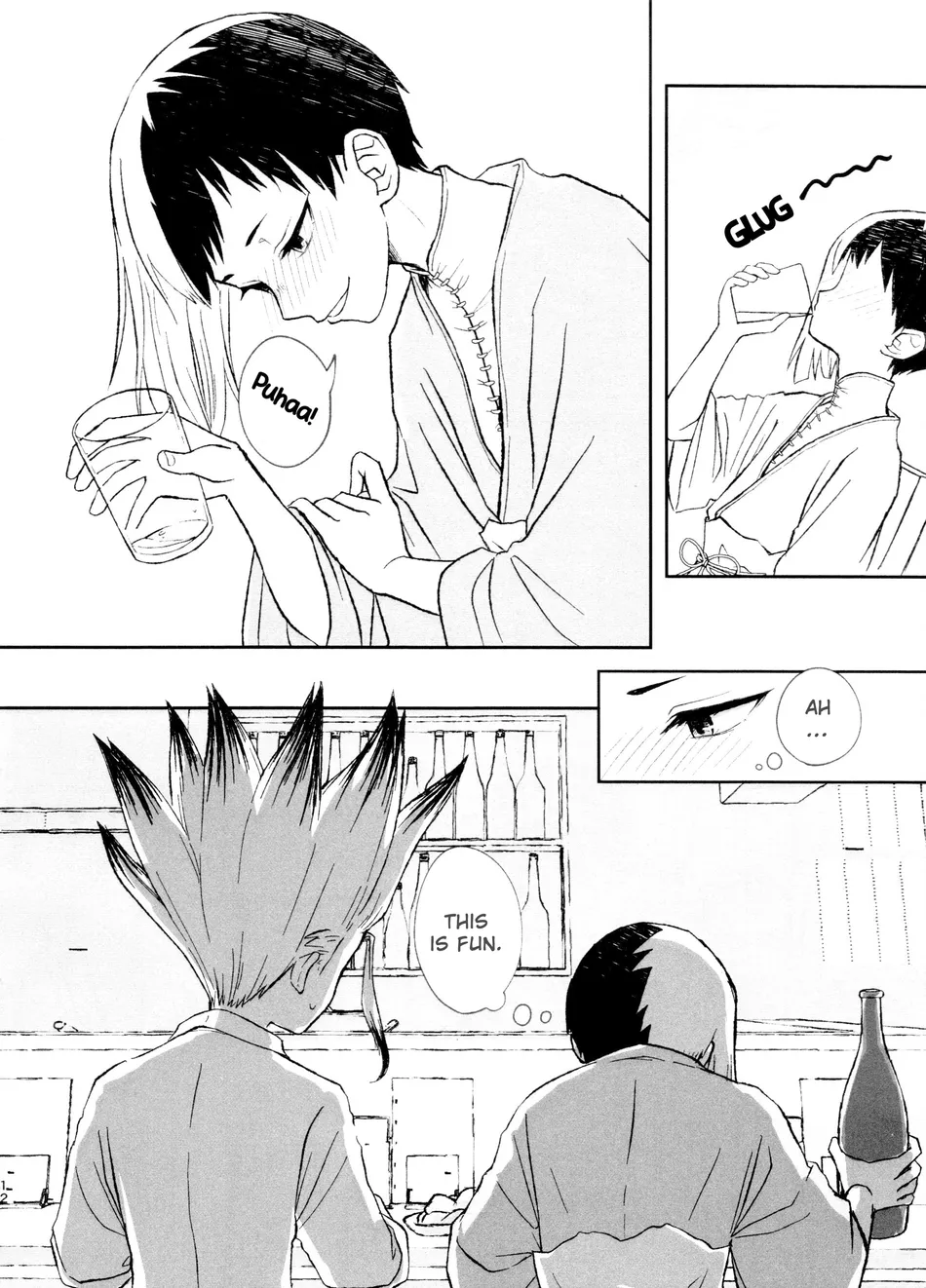 [Kitsune-iro (Amehage)] Dr. Stone dj – Banana wa Osake de Hairimasu ka? [Eng] — 012