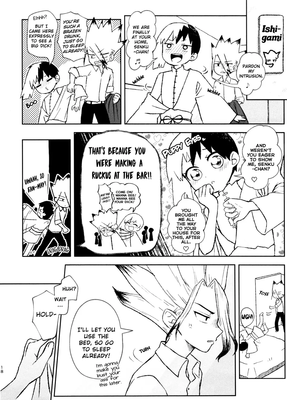 [Kitsune-iro (Amehage)] Dr. Stone dj – Banana wa Osake de Hairimasu ka? [Eng] — 018