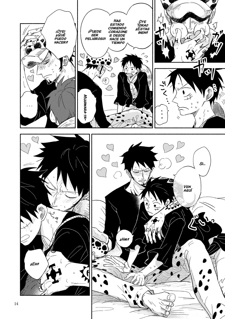 [HONEY LEMON (Hachimitsu)] Es una habitación de la que no puedes salir a menos que te comas los corazones – One Piece dj [Spa] — 013