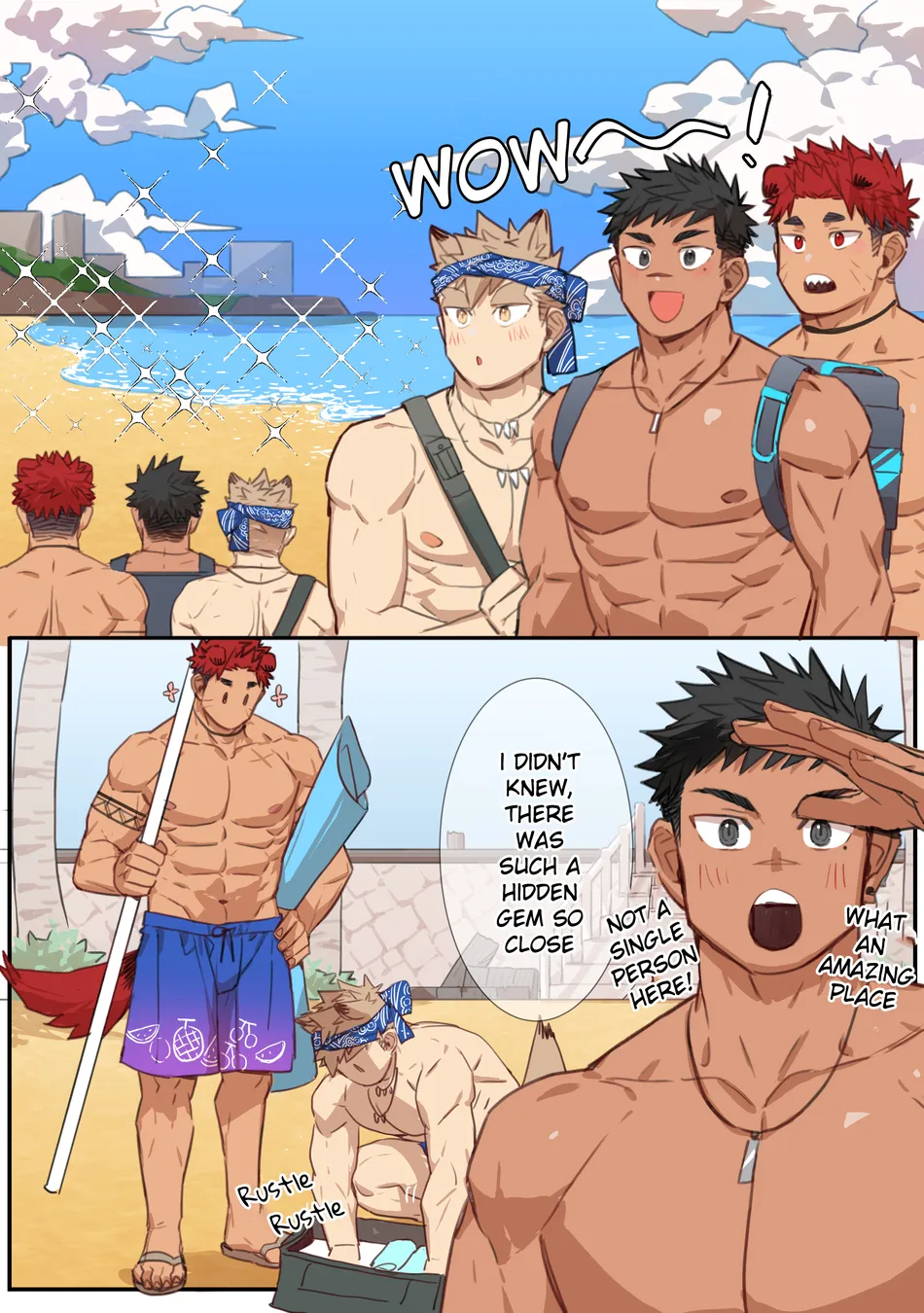 [Gondom] Pixiv FANBOX 34-35 BEACH [Eng] (uncensored) — 001