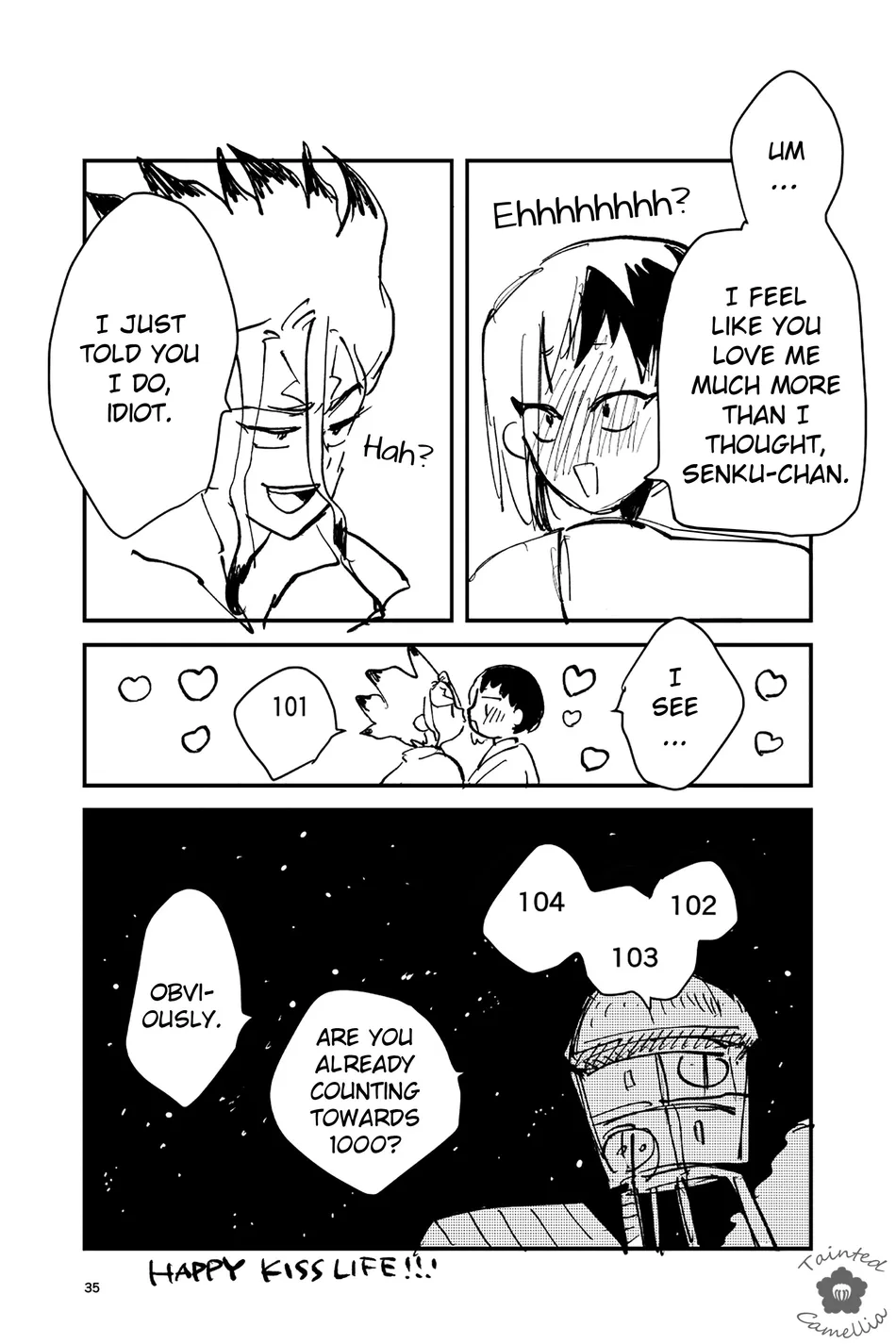 [Katasumi monooki/ Amayuki] SenGen no 100kai kiss suru toko mitai Hon – Dr. Stone dj [Eng] — 032