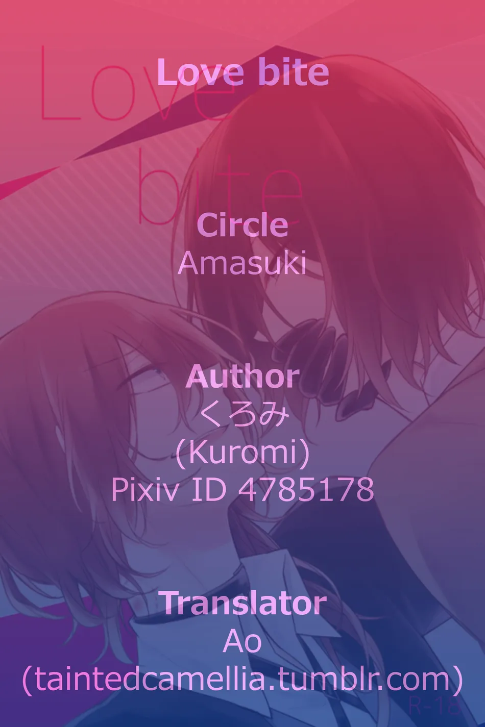 [Amasuki] Love Bite – Bungo Stray Dogs dj [Eng] — 048