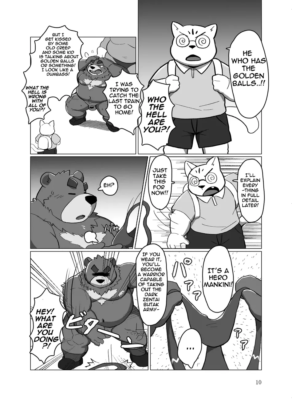 [Kyouretsu Hiyougeka (Beat-kun)] Roshutsu Hentai Dosukebear| Exhibitionist Pervert Dosukebear [Eng] — 009