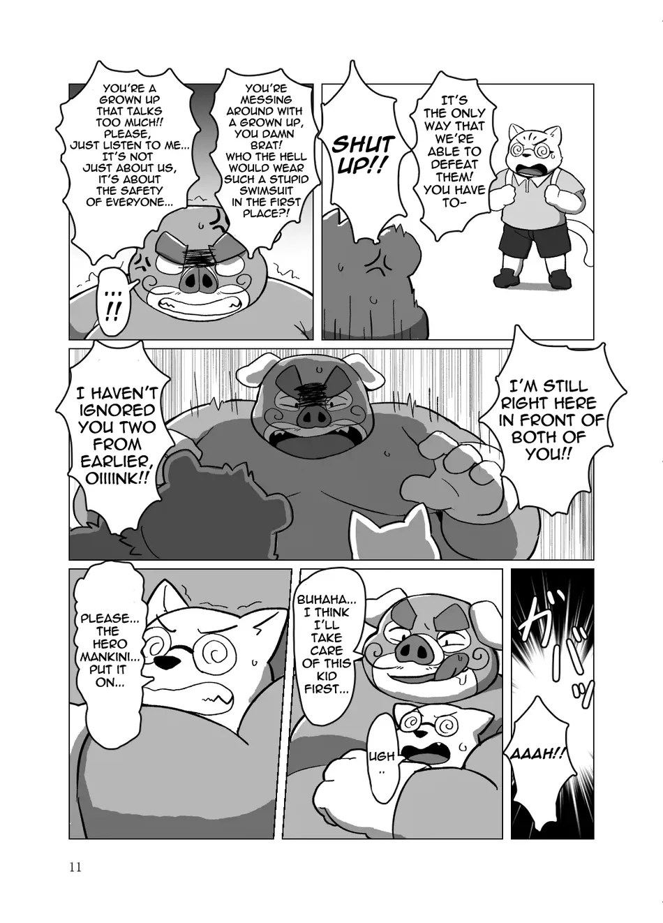 [Kyouretsu Hiyougeka (Beat-kun)] Roshutsu Hentai Dosukebear| Exhibitionist Pervert Dosukebear [Eng] — 010