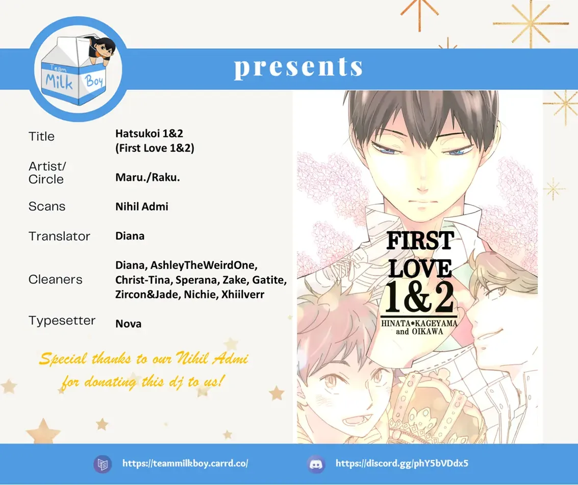 [Maru. (Raku.)] First Love – Haikyuu!! dj [Eng] — 001