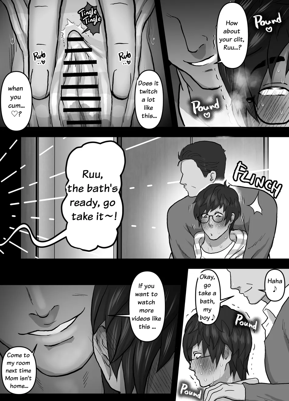[Onoko Ya Honpo (Kamiwo Akira)] Watching Porn Videos Alone with my Dad [Eng] — 010