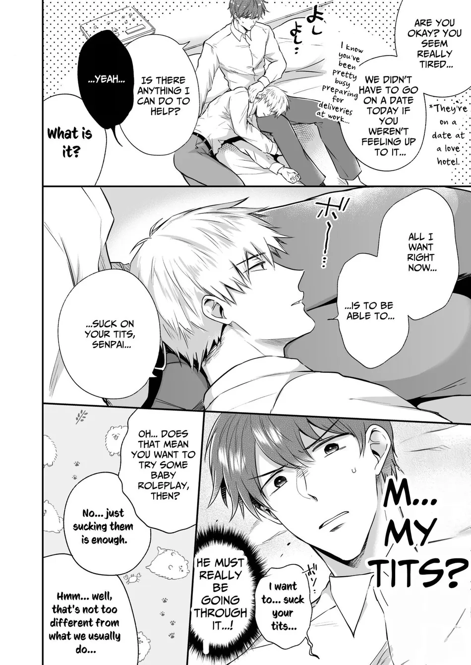 [Sumeshiya-san (Sumeshi)] Ryman LoveHo Danshikai Koibito Hen | Office Worker’s Love Hotel 4 Guys’ Night ~Lovers~ [Eng] — 021