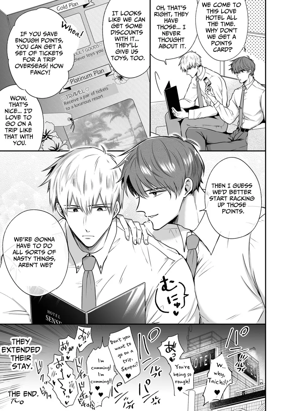 [Sumeshiya-san (Sumeshi)] Ryman LoveHo Danshikai Koibito Hen | Office Worker’s Love Hotel 4 Guys’ Night ~Lovers~ [Eng] — 024