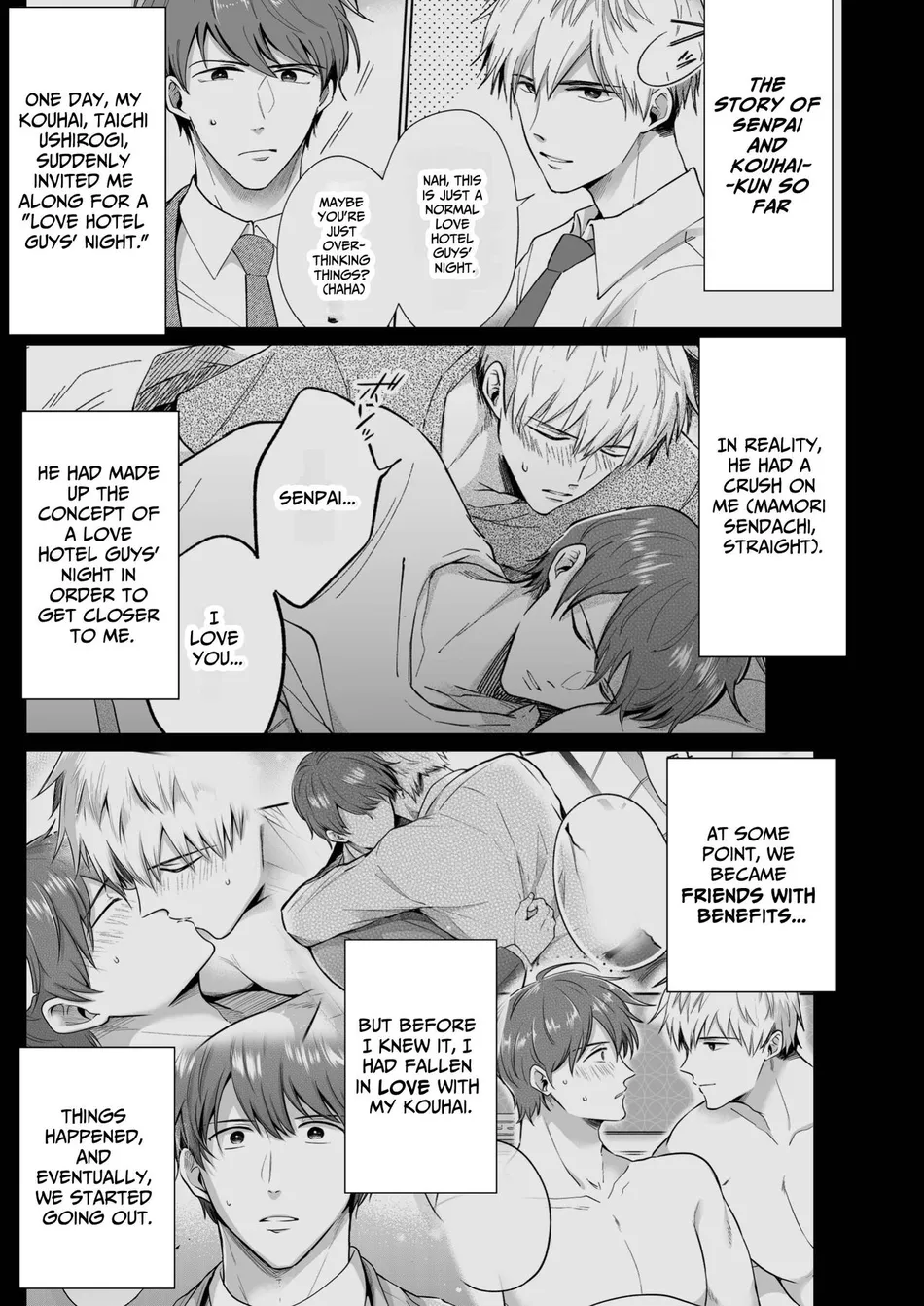 [Sumeshiya-san (Sumeshi)] Ryman LoveHo Danshikai Koibito Hen | Office Worker’s Love Hotel 4 Guys’ Night ~Lovers~ [Eng] — 028