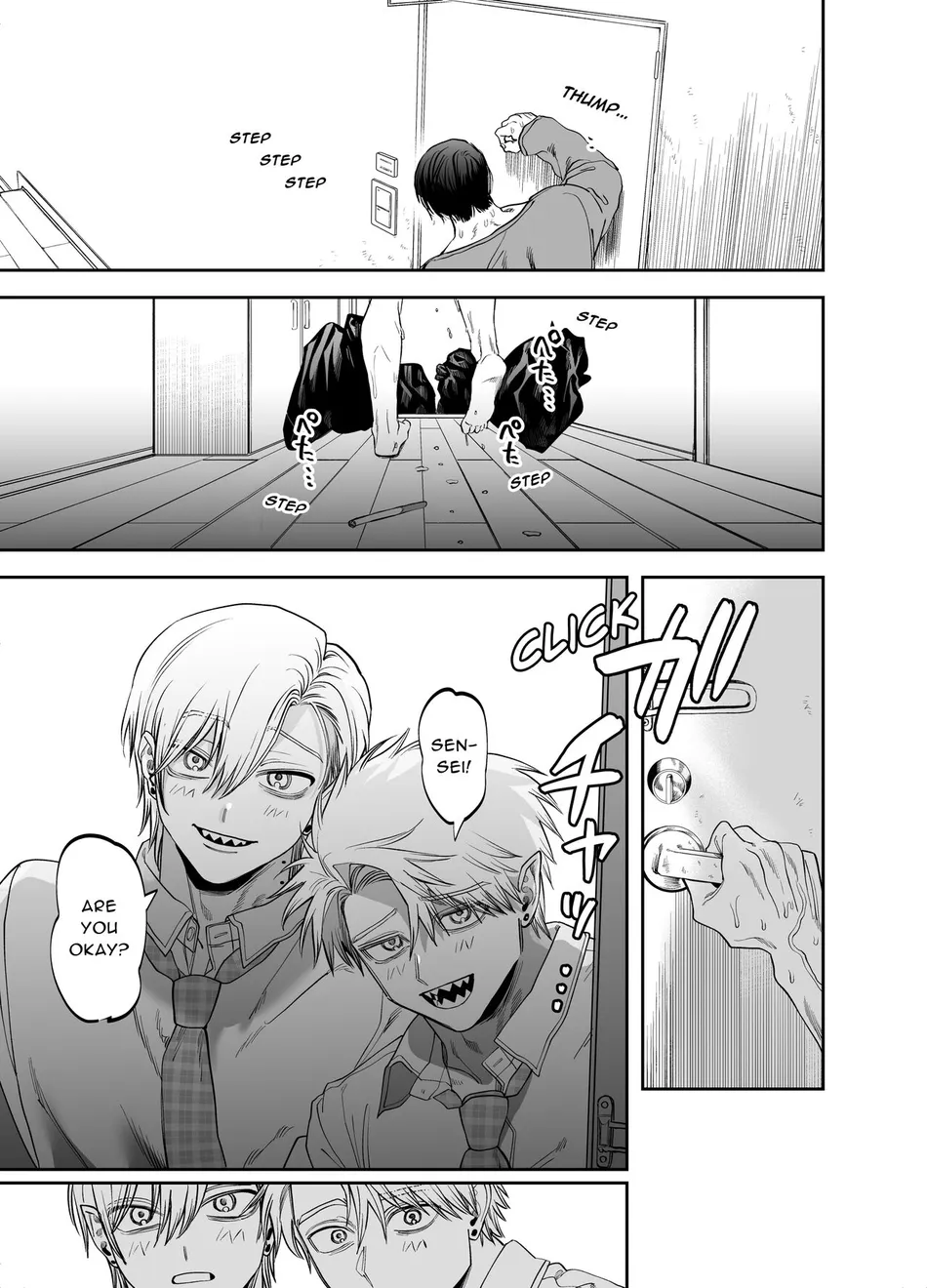 [KANIPANKO (Kanipan Mushamusha)] Teach us, Mazo-Sensei! ~Ravished and Corrupted by the Delinquent Sadist Brothers I Teach~ [Eng] — 028