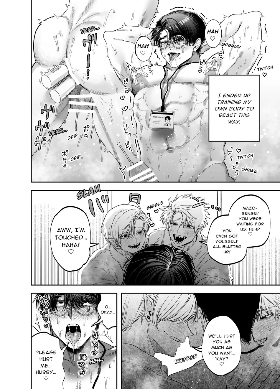 [KANIPANKO (Kanipan Mushamusha)] Teach us, Mazo-Sensei! ~Ravished and Corrupted by the Delinquent Sadist Brothers I Teach~ [Eng] — 031