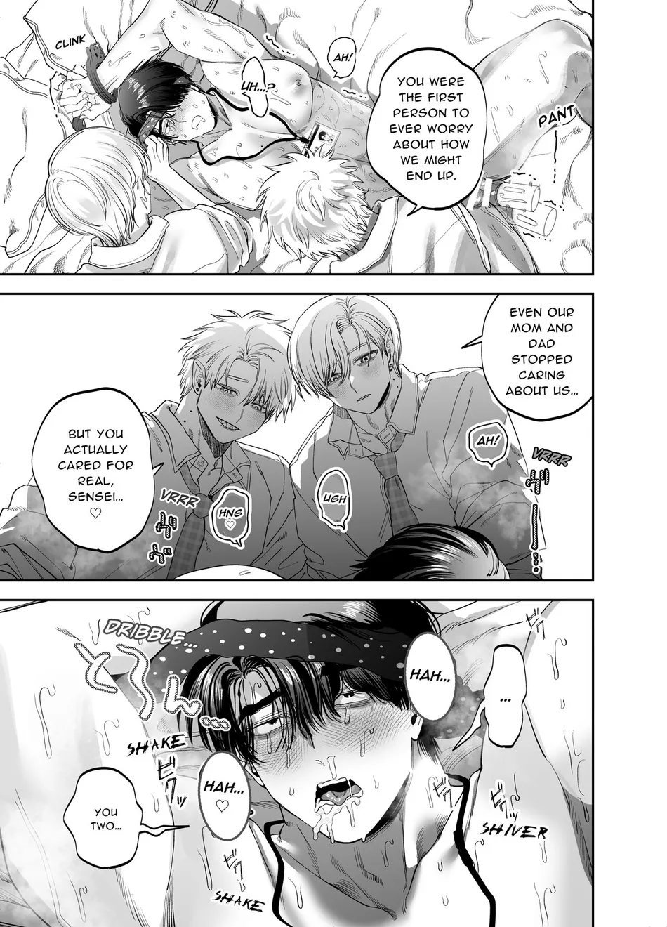 [KANIPANKO (Kanipan Mushamusha)] Teach us, Mazo-Sensei! ~Ravished and Corrupted by the Delinquent Sadist Brothers I Teach~ [Eng] — 044