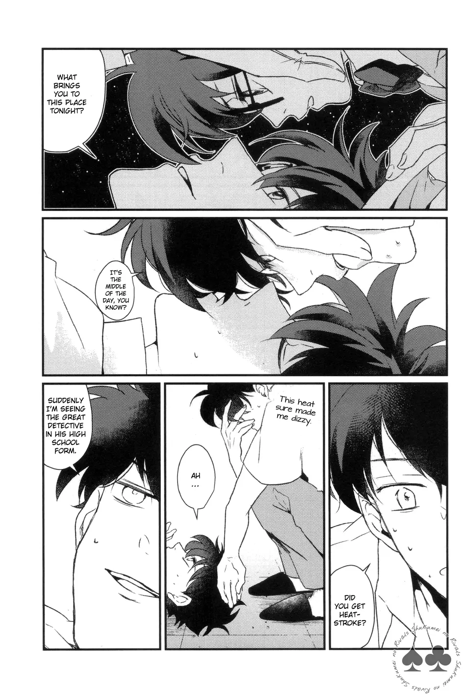 [AONOSUBETE (AOI)] Shiroi Natsu Hoshi Nagareru Sora – Meitantei Conan dj [Eng] — 013