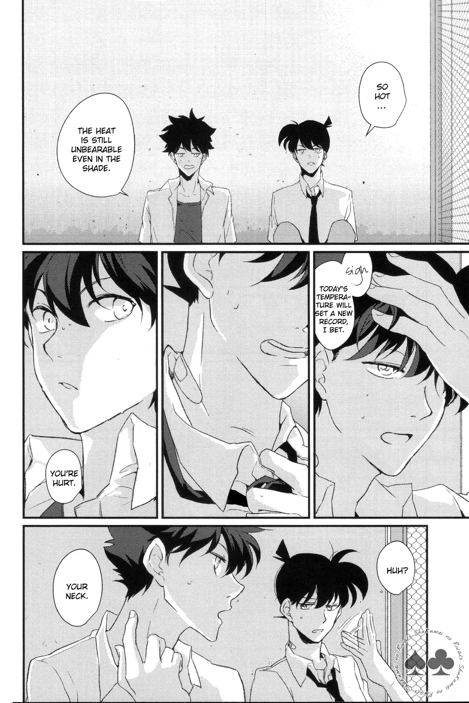 [AONOSUBETE (AOI)] Shiroi Natsu Hoshi Nagareru Sora – Meitantei Conan dj [Eng] — 022