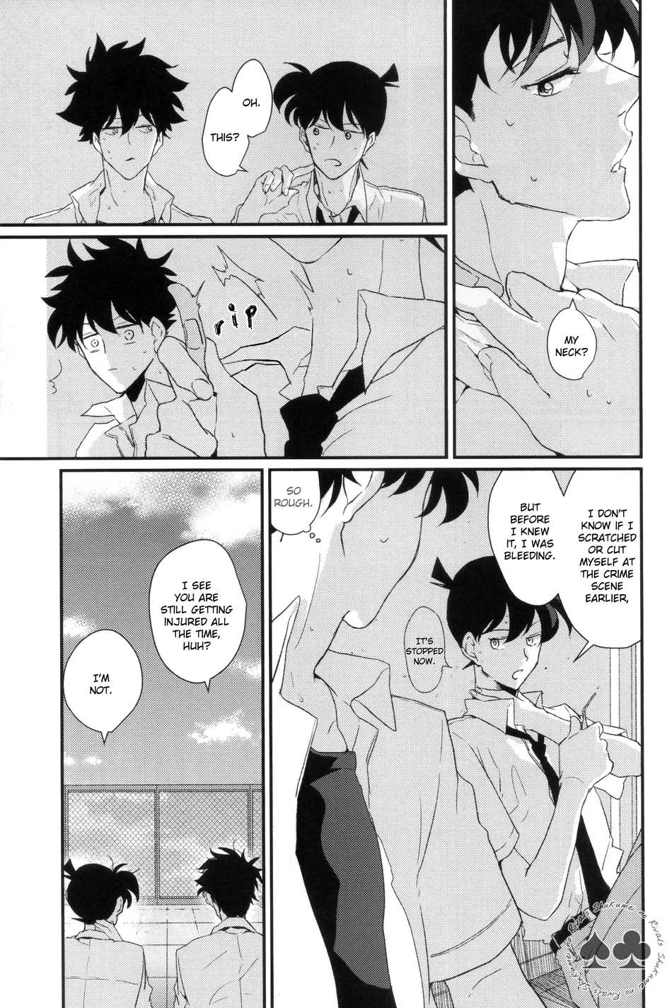 [AONOSUBETE (AOI)] Shiroi Natsu Hoshi Nagareru Sora – Meitantei Conan dj [Eng] — 023