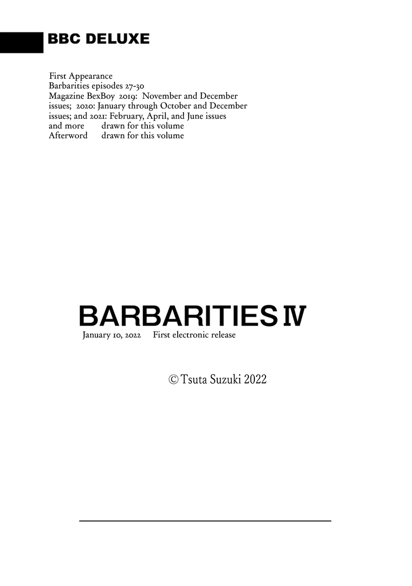[SUZUKI Tsuta] Barbarities – Volume 4 [Eng] {SDS} — 222